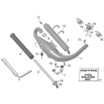 Rotax Max/Max EVO Engine Parts - Exhaust Assembly