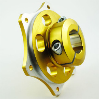 Brake Disc Ital Alloy Hub/Carrier 100 x 30 x 6/8mm Gold Anodised