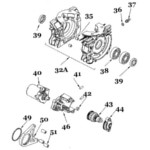Vortex Mini Rok Engine Parts - Crankcase Assembly