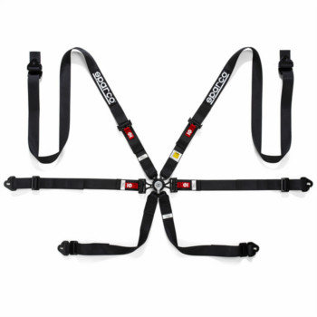 Harness Sparco 6 Point 2 Inch HANS Specific Black (4834HPD)