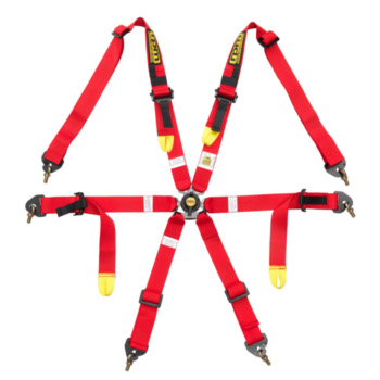 Harness RPM 6 Point 2 Inch HANS Specific Red