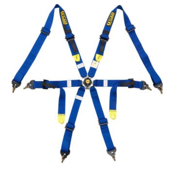 Harness RPM 6 Point 2 Inch HANS Specific Blue