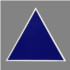 Battery Blue Triangle Sticker